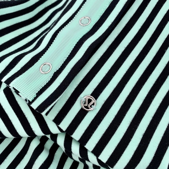 Lululemon Vinyasa Rulu Scarf Classic Stripe Mint - Picture 3 of 5